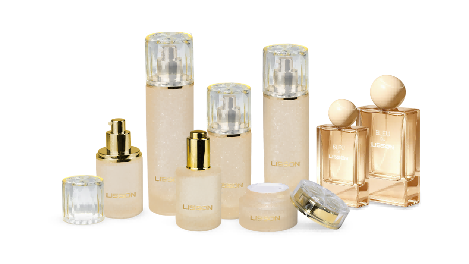 Cosmetic Glass Bottle Set