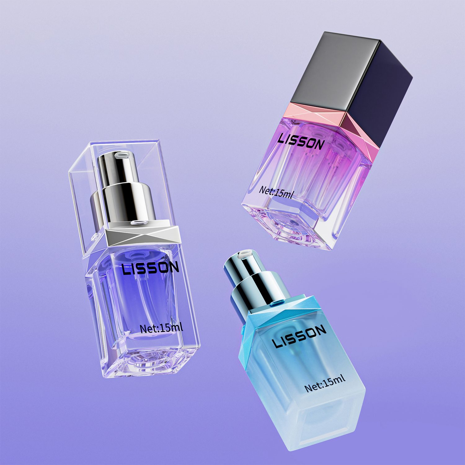 Lotion Pump Glass Bottle