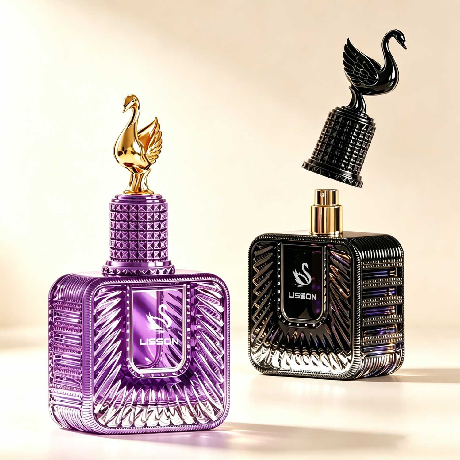 Heavy Base Glass Perfume Bottle
