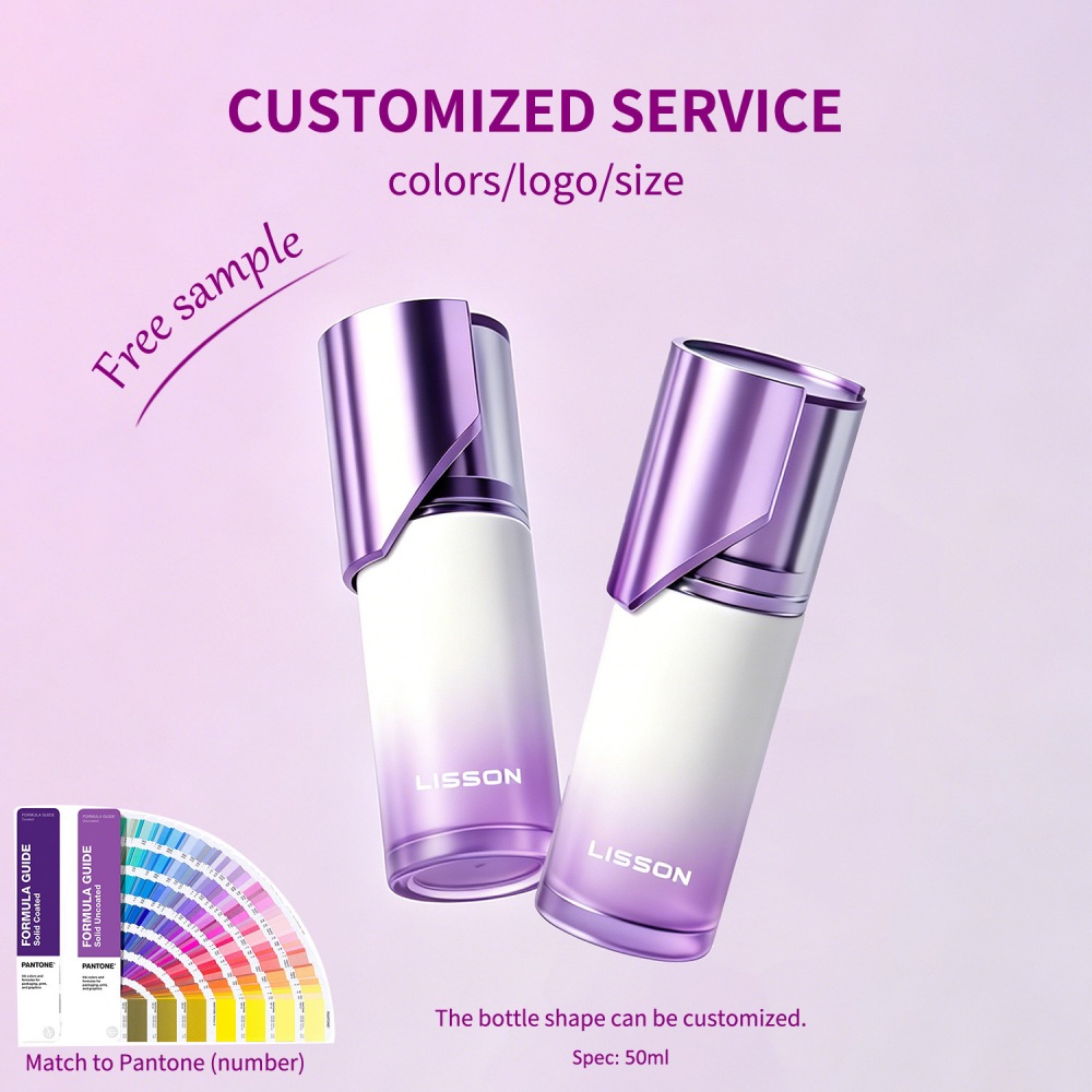 custom glass cosmetic bottle 
