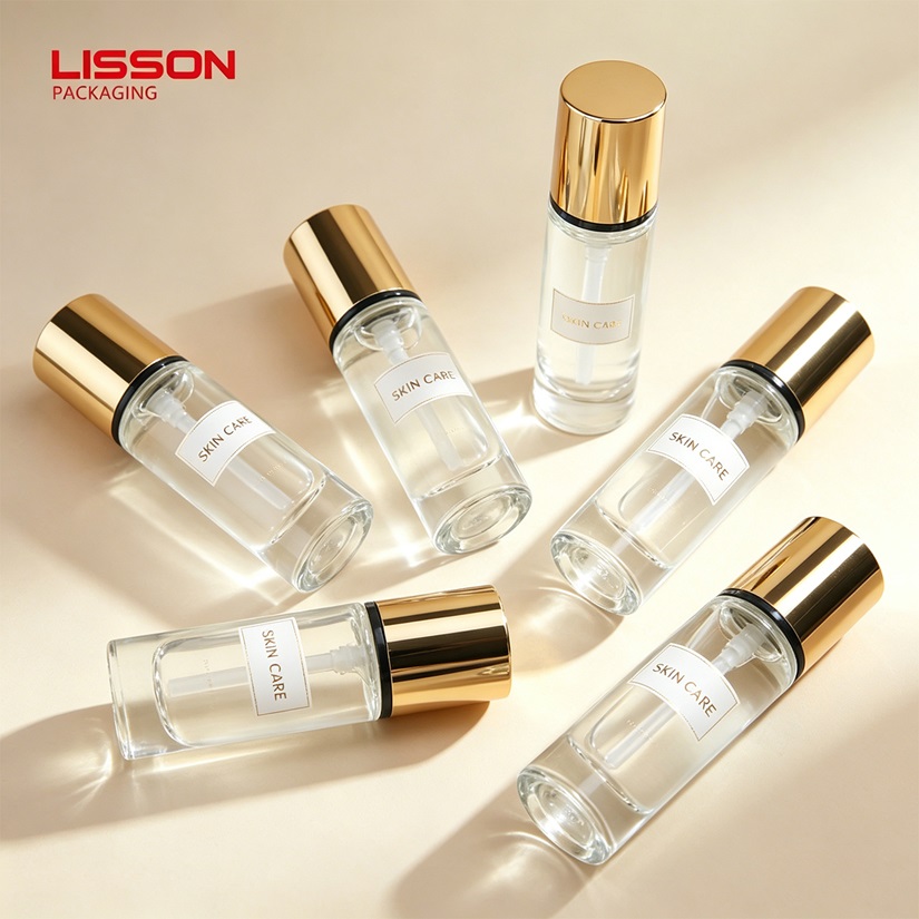 custom glass cosmetic bottle 