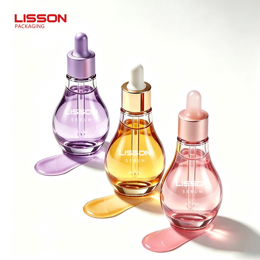 Transparent Glass Serum Dropper Bottles