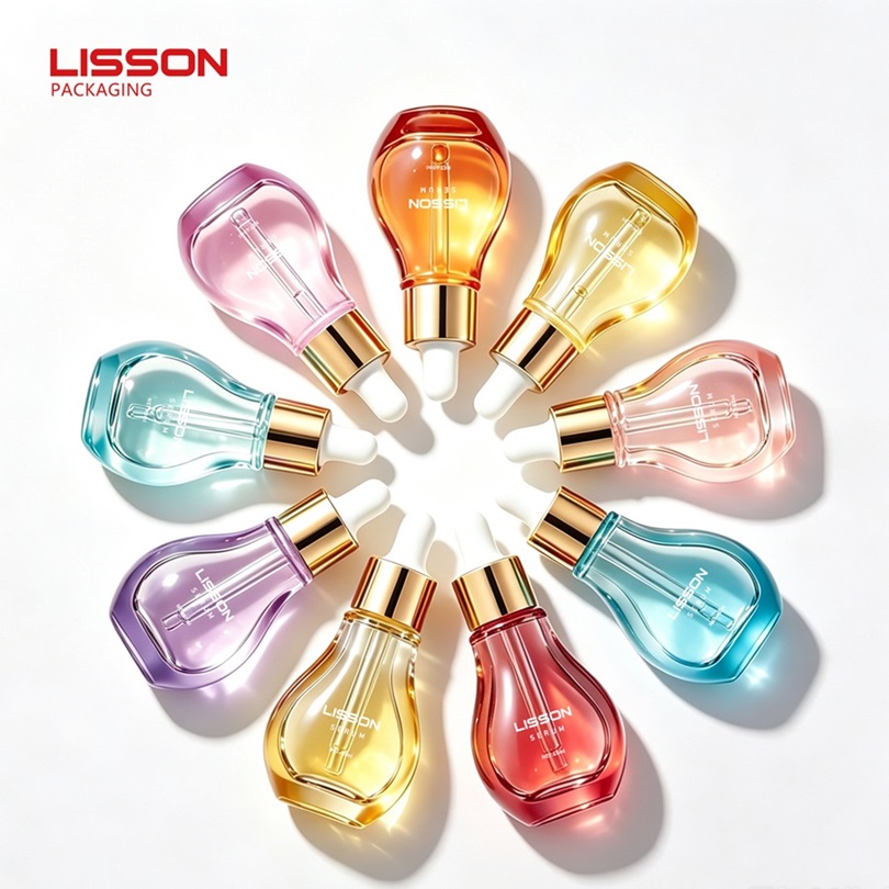 Light Bulb Shape Glass Dropper Bottle