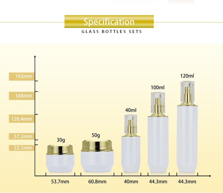 Luxury Skincare Jar and Bottle Set