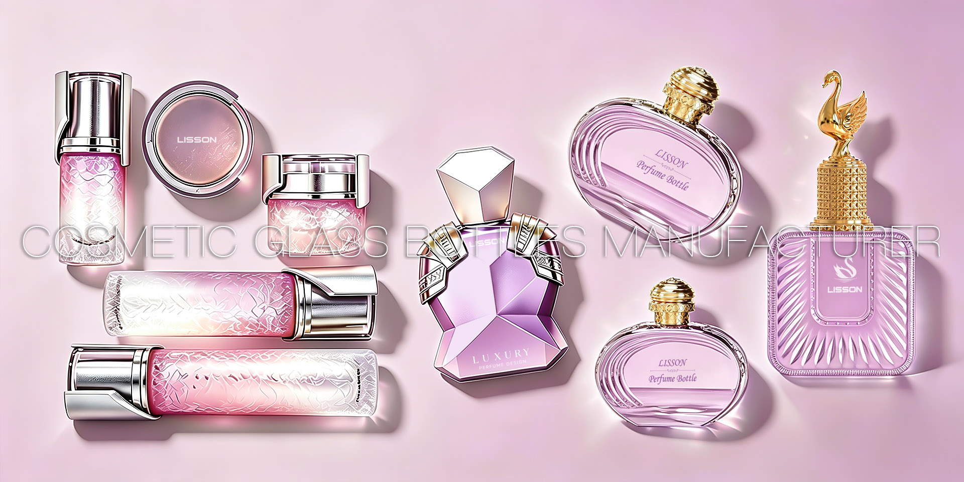one stop cosmetic glass bottles manufacturer